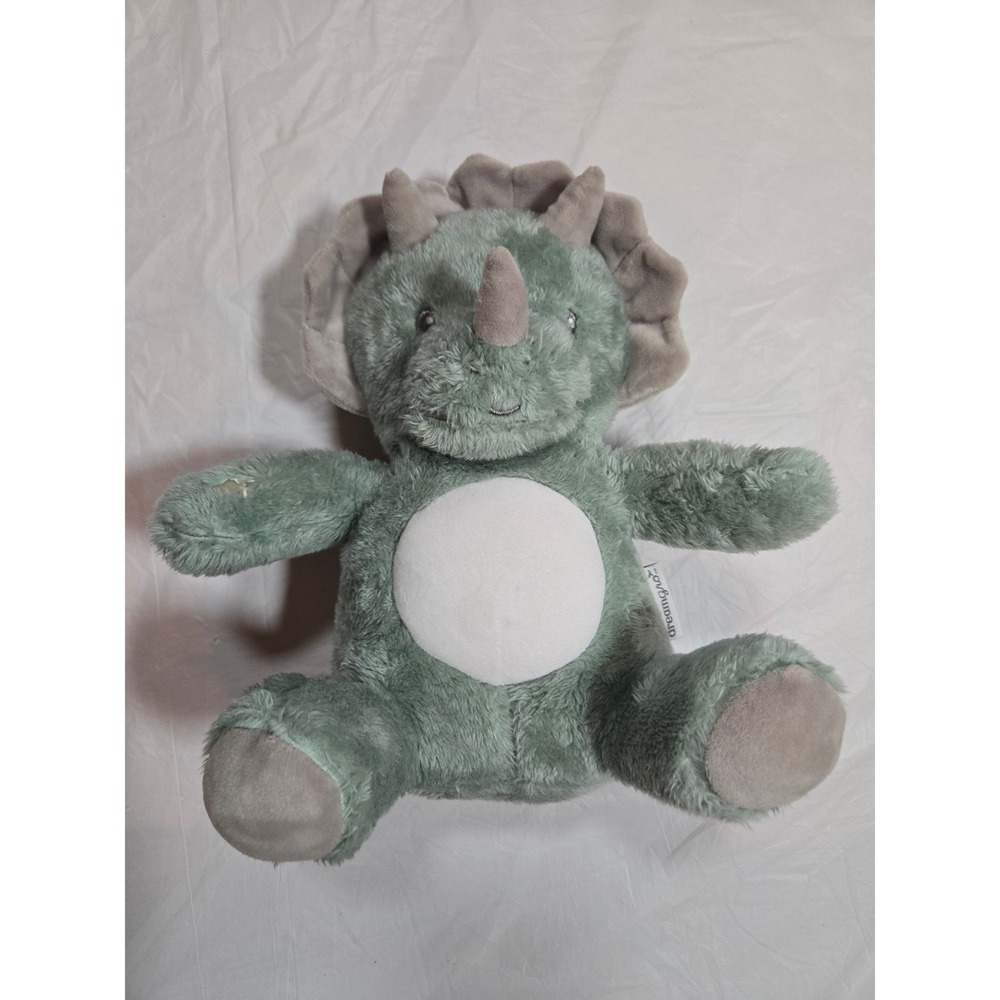 Dreamgro Lullaby Triceratops Plush Green Dinosaur Soother with Sound Box